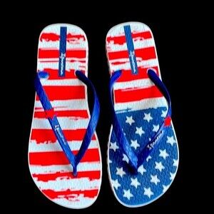 Ipanema Flip Flops USA American Flag Signature Sandal Super-Soft Flexible